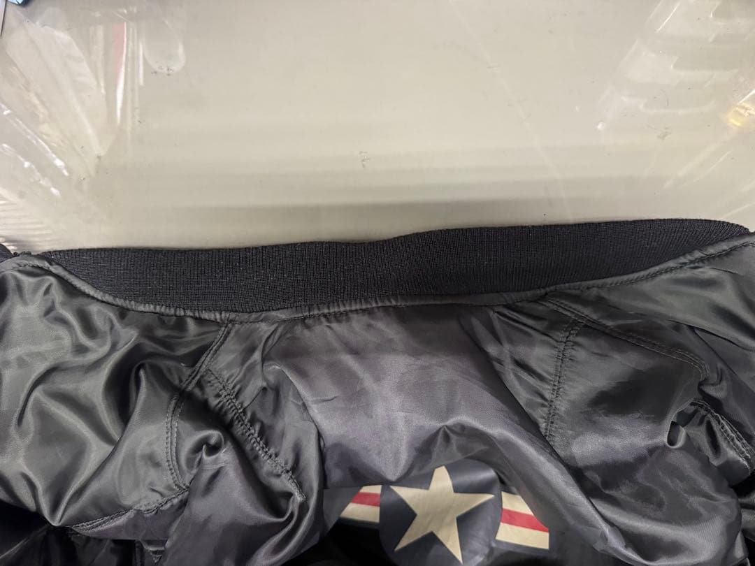 AVIREX MA-1フライトジャケット ブラック U.S.A.A.F.