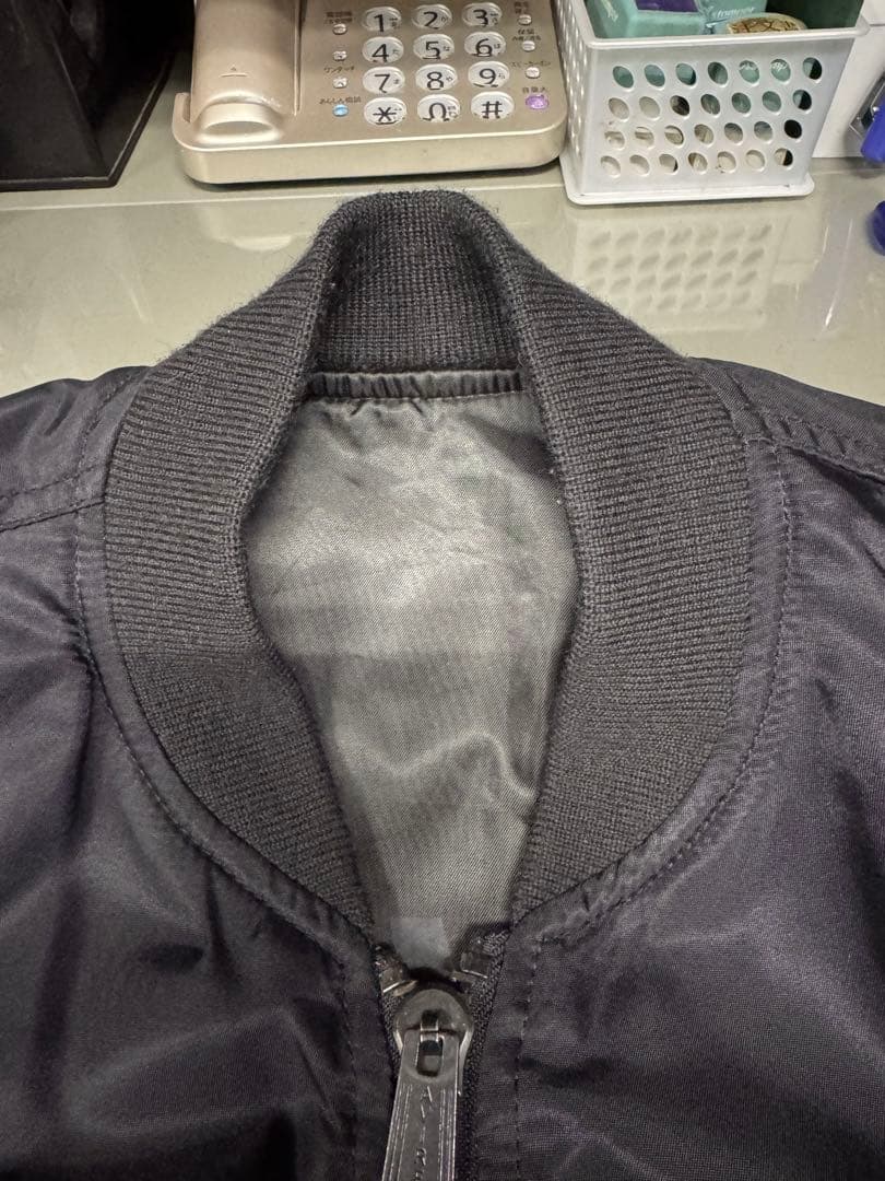 AVIREX MA-1フライトジャケット ブラック U.S.A.A.F.