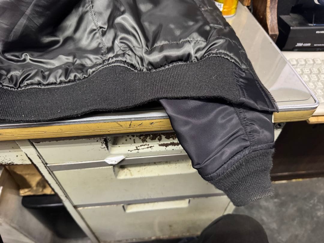 AVIREX MA-1フライトジャケット ブラック U.S.A.A.F.