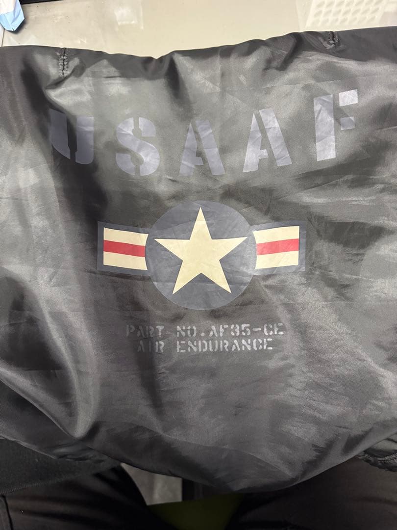 AVIREX MA-1フライトジャケット ブラック U.S.A.A.F.