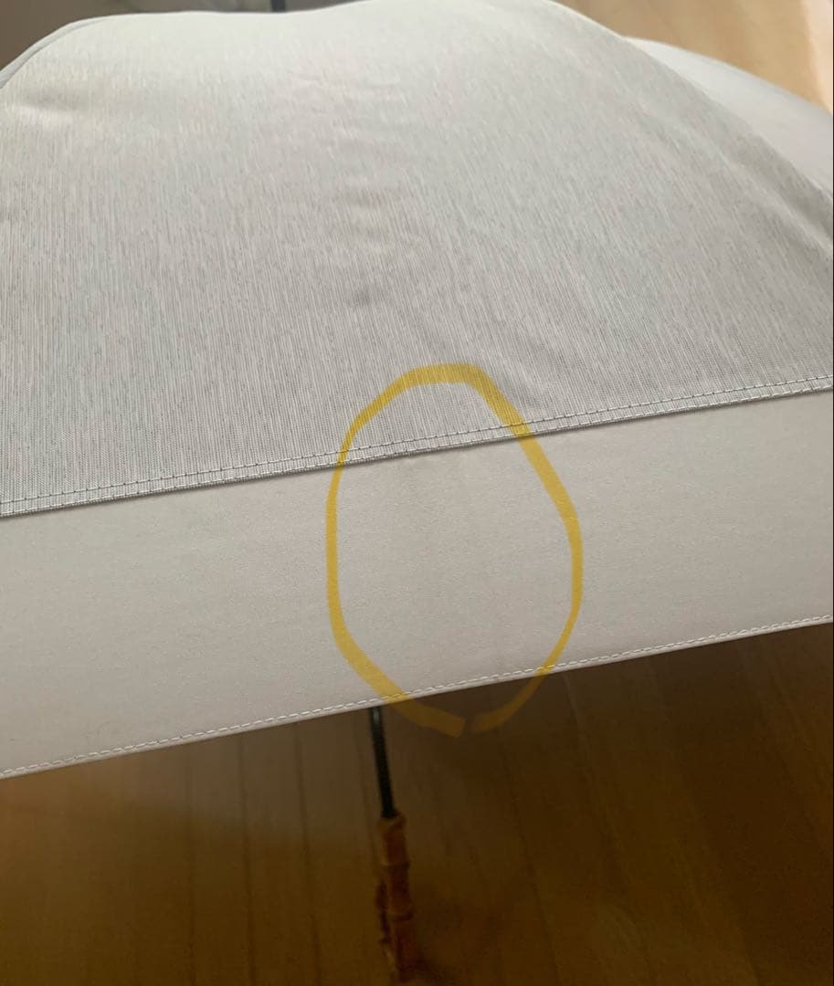 サンバリア100 長傘　Mサイズ　コンビmoku グレー