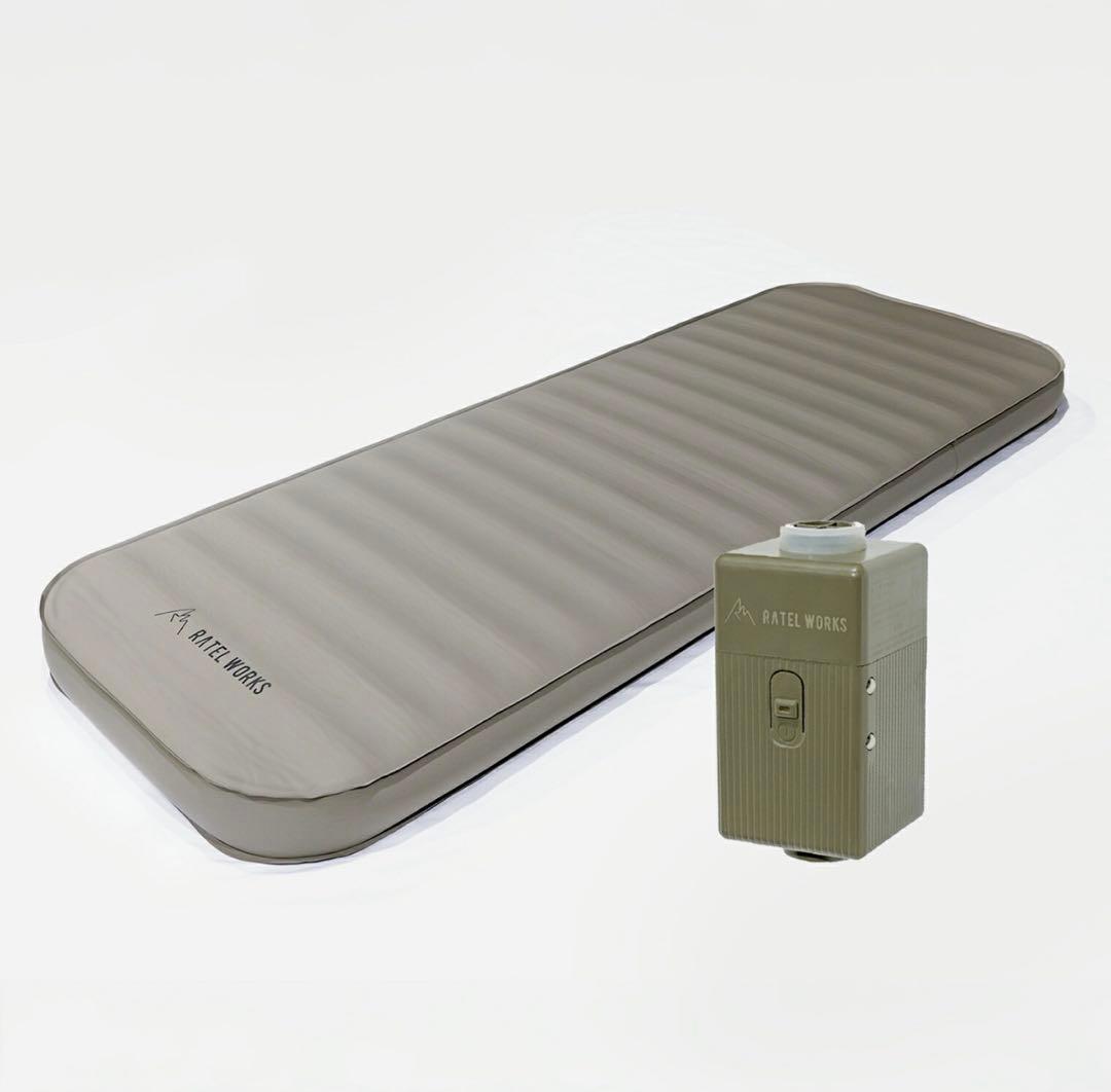 ラーテルワークス 10cm R値7.7インフレーターマットポンプ自動膨張シングル