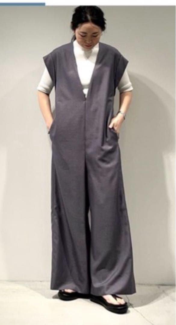 ADORE ブライトツイルコンビネゾン38 新品タグ付き　ブラック