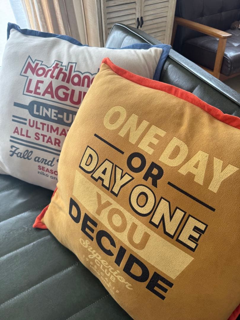 ニコアンド オリジナルリメイク風クッション ビッグサイズ 新品未使用 セット売り