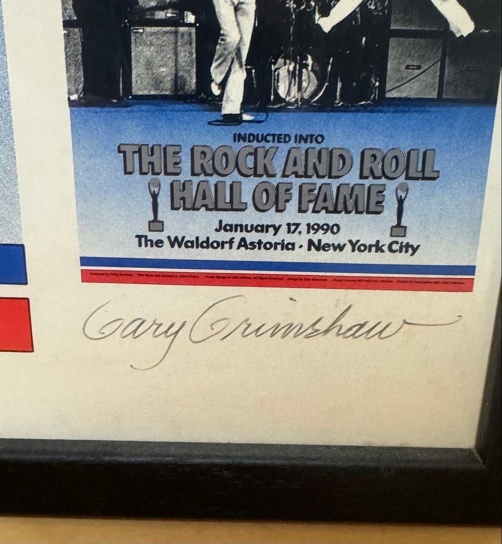 THE WHO Rock & Roll Hall of Fame 1990 額装