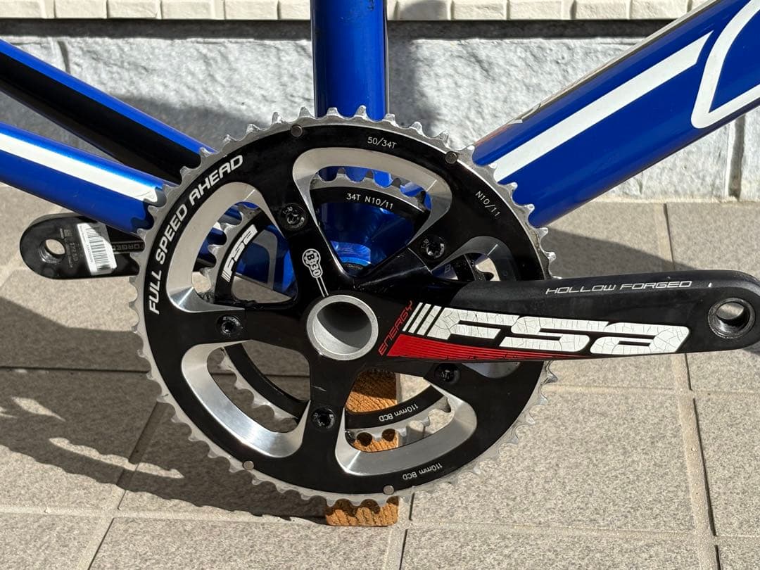 クランク付き　FELT ロードバイクフレーム 54cm 青