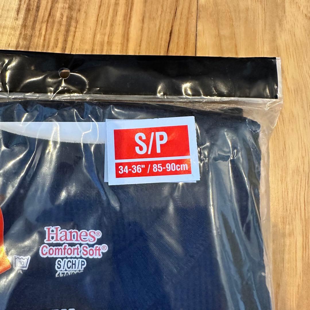 Sサイズ Supreme/Hanes 黒Bones Thermal Crew