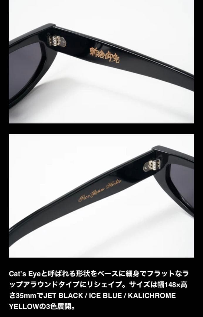 RIPPER Magazine Cat's EYE サングラス バイカーシェイド