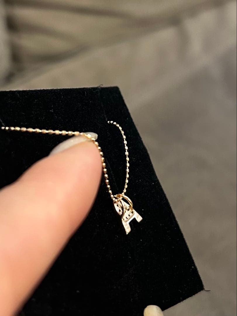 LIN'S ピンクゴールド 14金 ダイヤモンド ネックレス