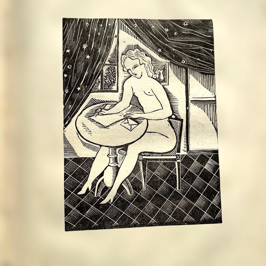 【一点限り】藤田嗣治 ポーゾル王の冒険 木版画 挿絵27点収録 ピエール ルイス