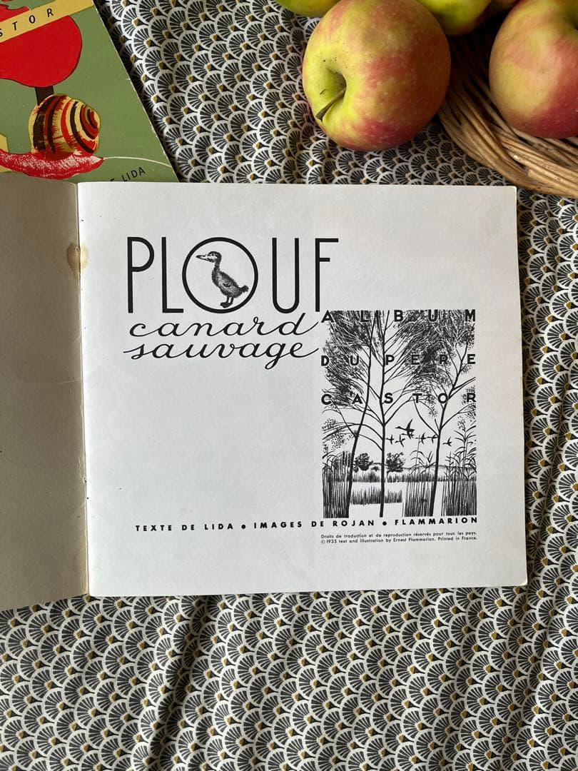 ◆希少フランス名作1900年代カストール絵本、動物自然昆虫鳥かわいいイラスト