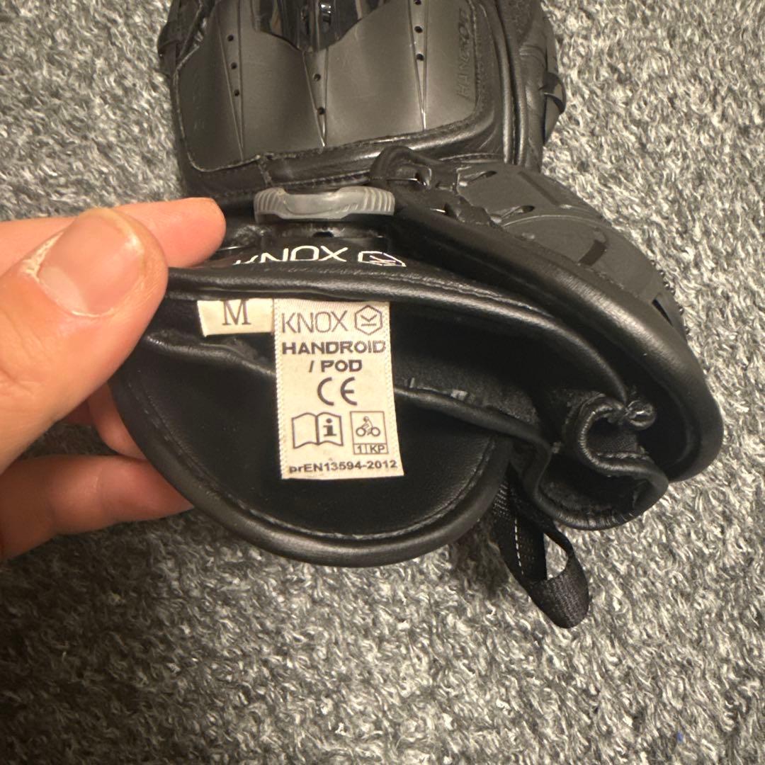 KNOWX Handroid Mサイズ バイクグローブ カンガルー革