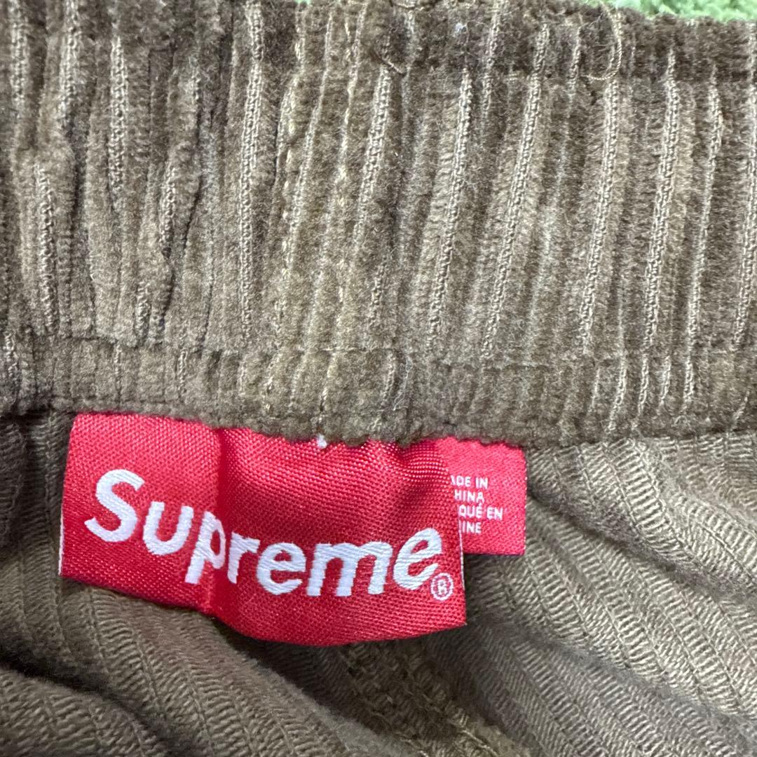Supreme コーデュロイ イージーパンツ ブラウン