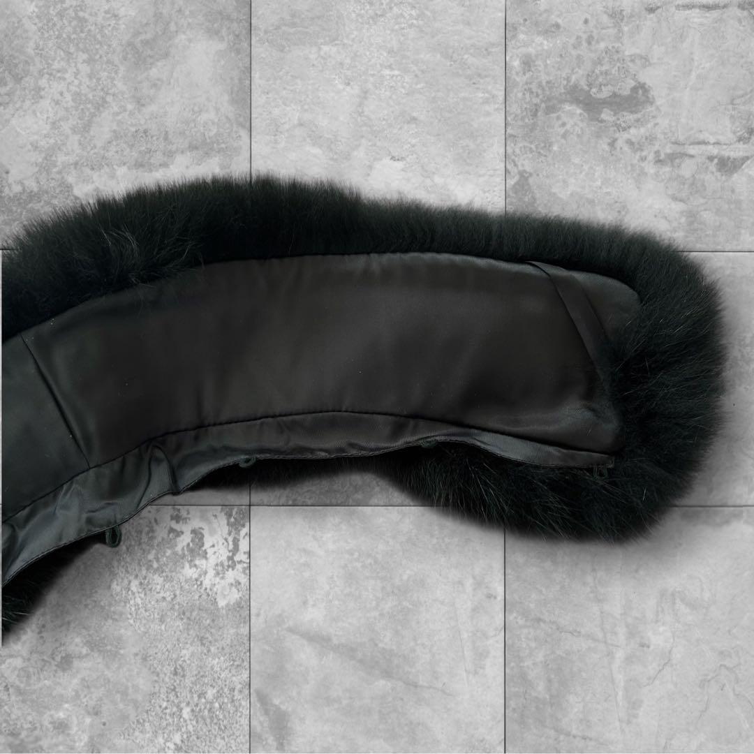 【カシミヤ100%】bistrot cinq ロングコート ファー 2way L