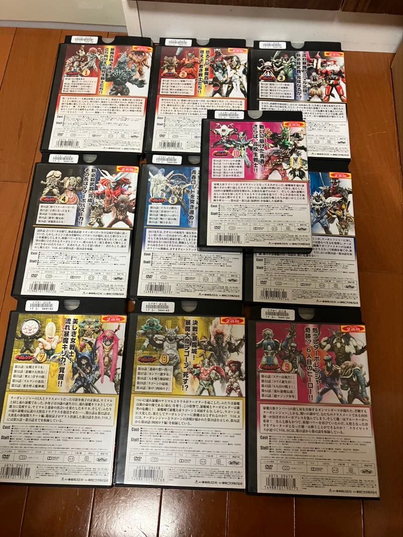 元*気様 高速戦隊ターボレンジャー DVD 全10巻 全巻 セット　当時物　レト