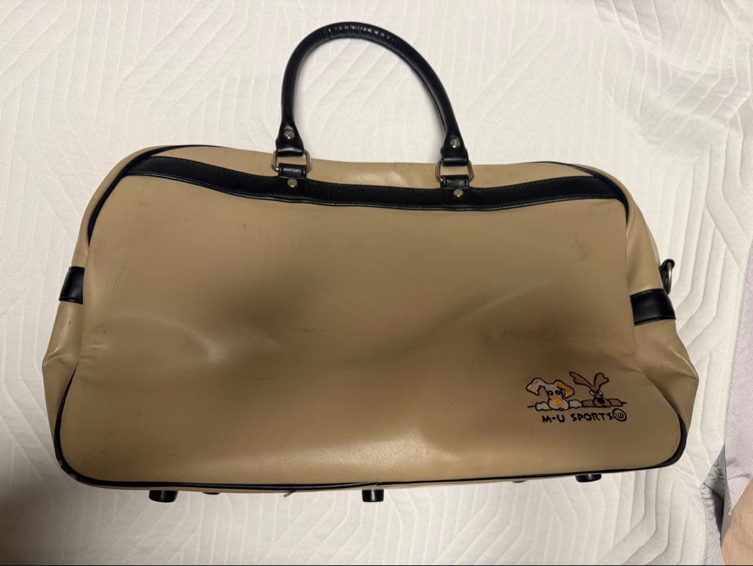 M・U SPORTS ベージュゴルフバッグ