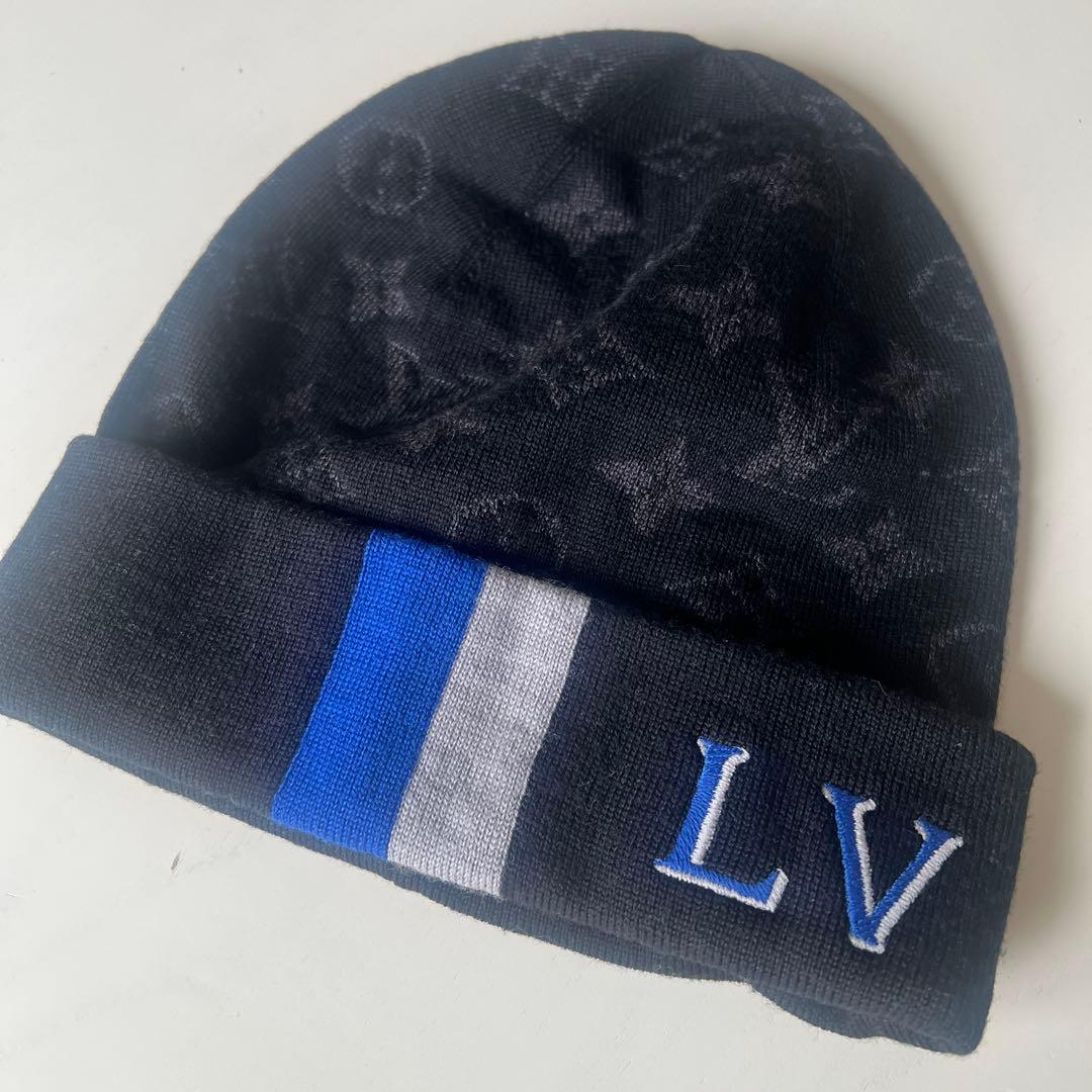 LOUIS VUITTON ネイビー ニット帽