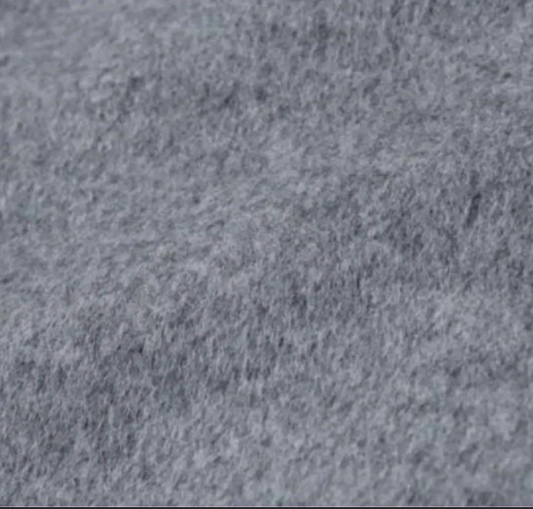 トランスワーク✳︎ノーカラーコート　ウール混　サイズ46 大きいサイズ