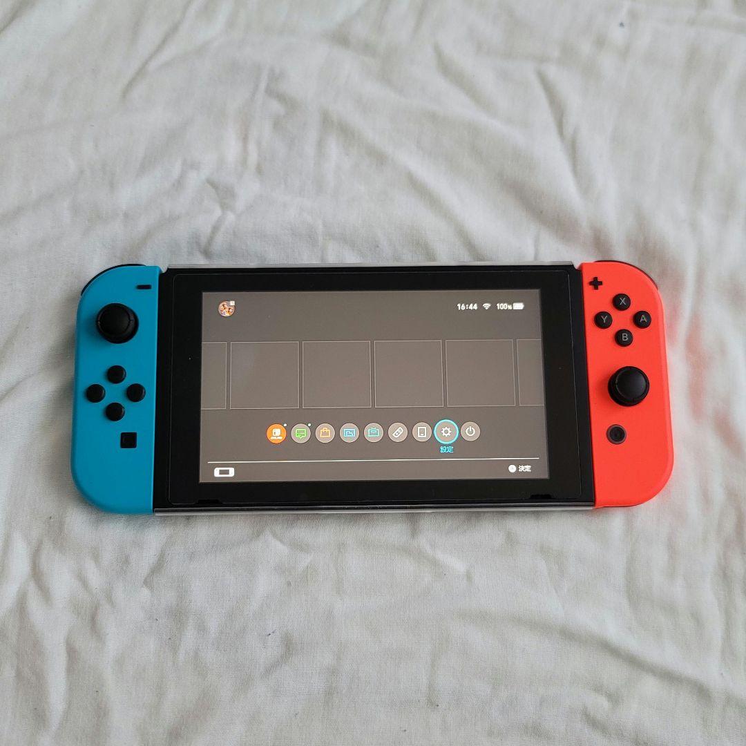 【完品】Nintendo Switch 青/赤 Joy-Con 本体+用品まとめ