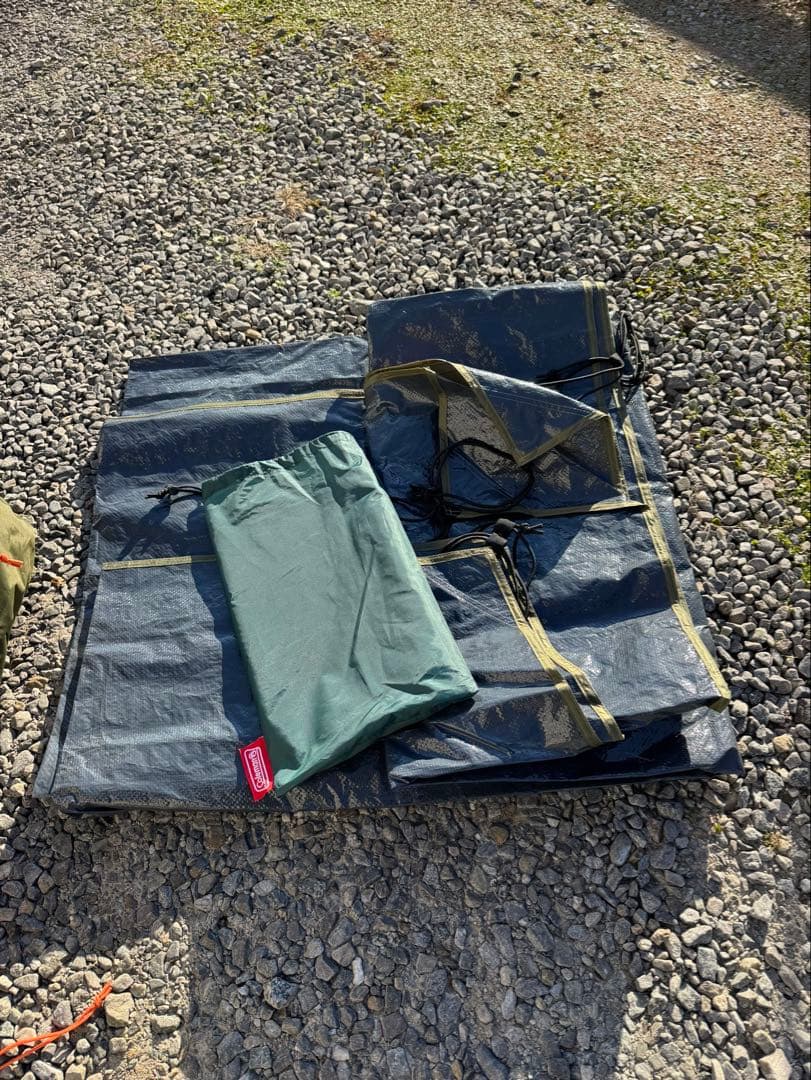 Coleman 2ルームドームテント LDX カーキ+シートセット