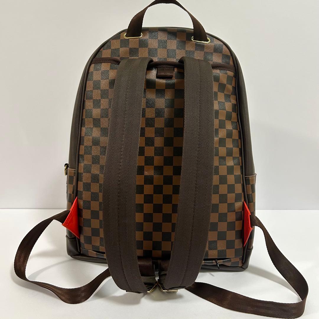 あ*な様 美品 SPRAYGROUND バックパック シャーク チェック柄 ブラ