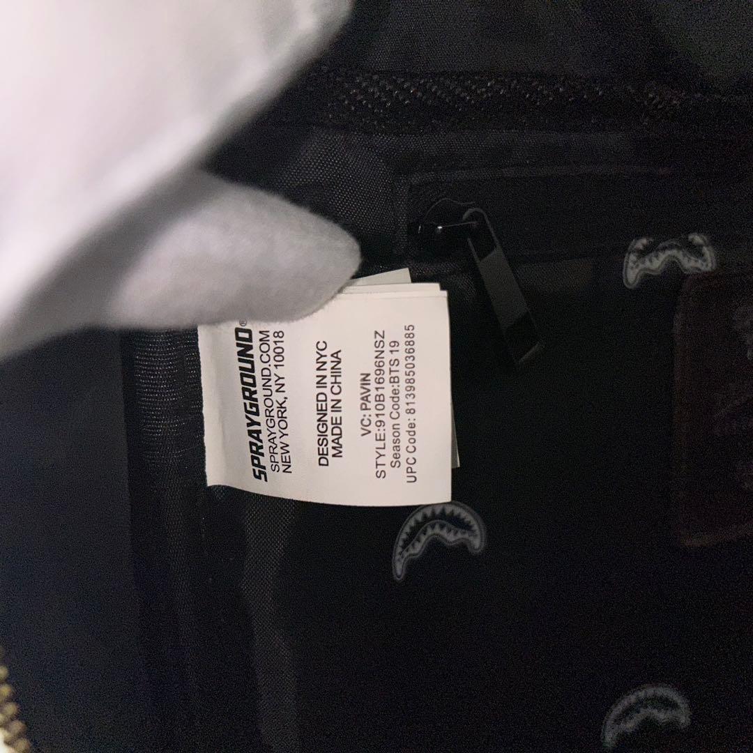 あ*な様 美品 SPRAYGROUND バックパック シャーク チェック柄 ブラ