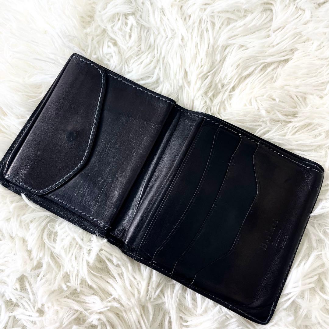 ベルルッティ　Berluti 二つ折り財布　ブラック　黒　レザー　小銭入れ