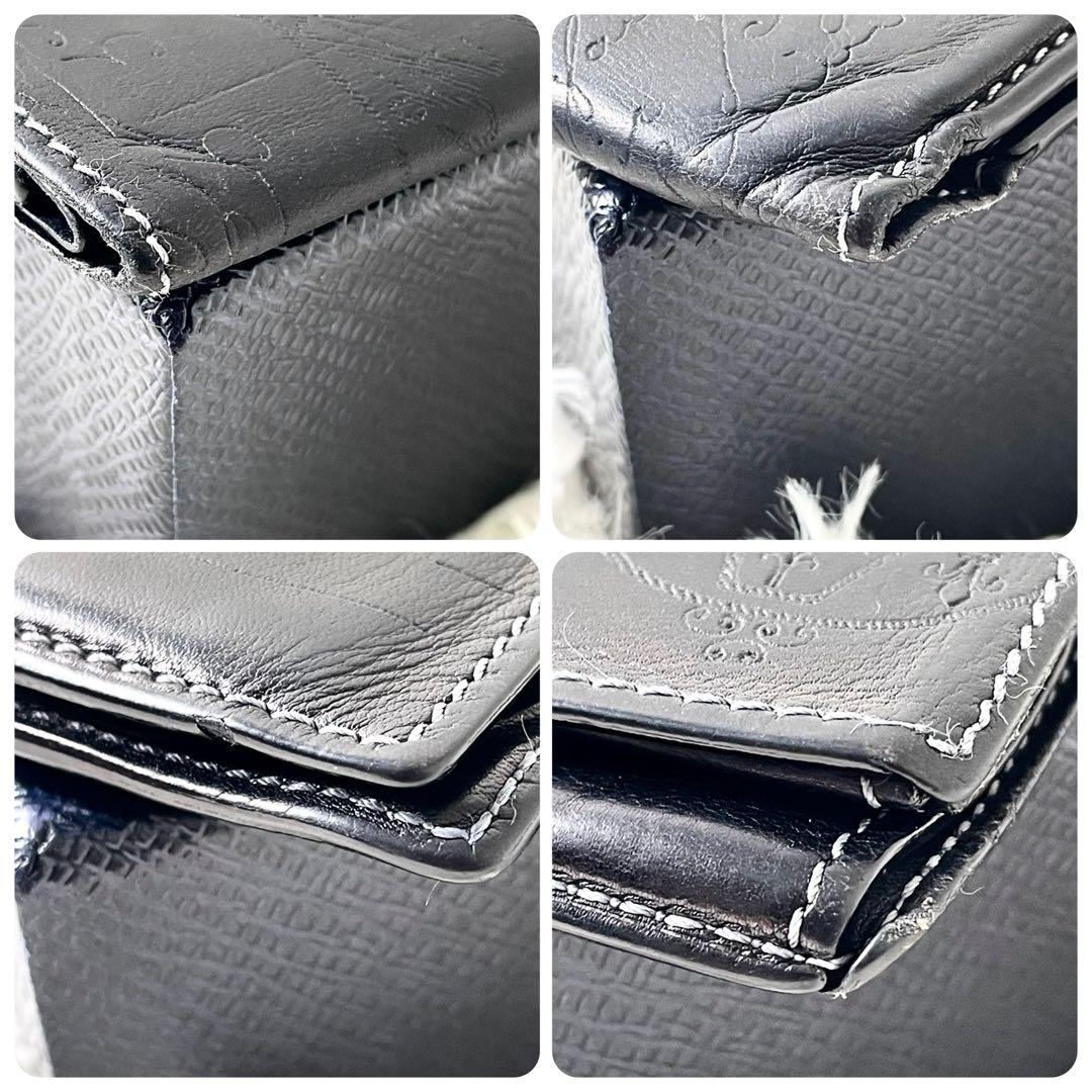 ベルルッティ　Berluti 二つ折り財布　ブラック　黒　レザー　小銭入れ