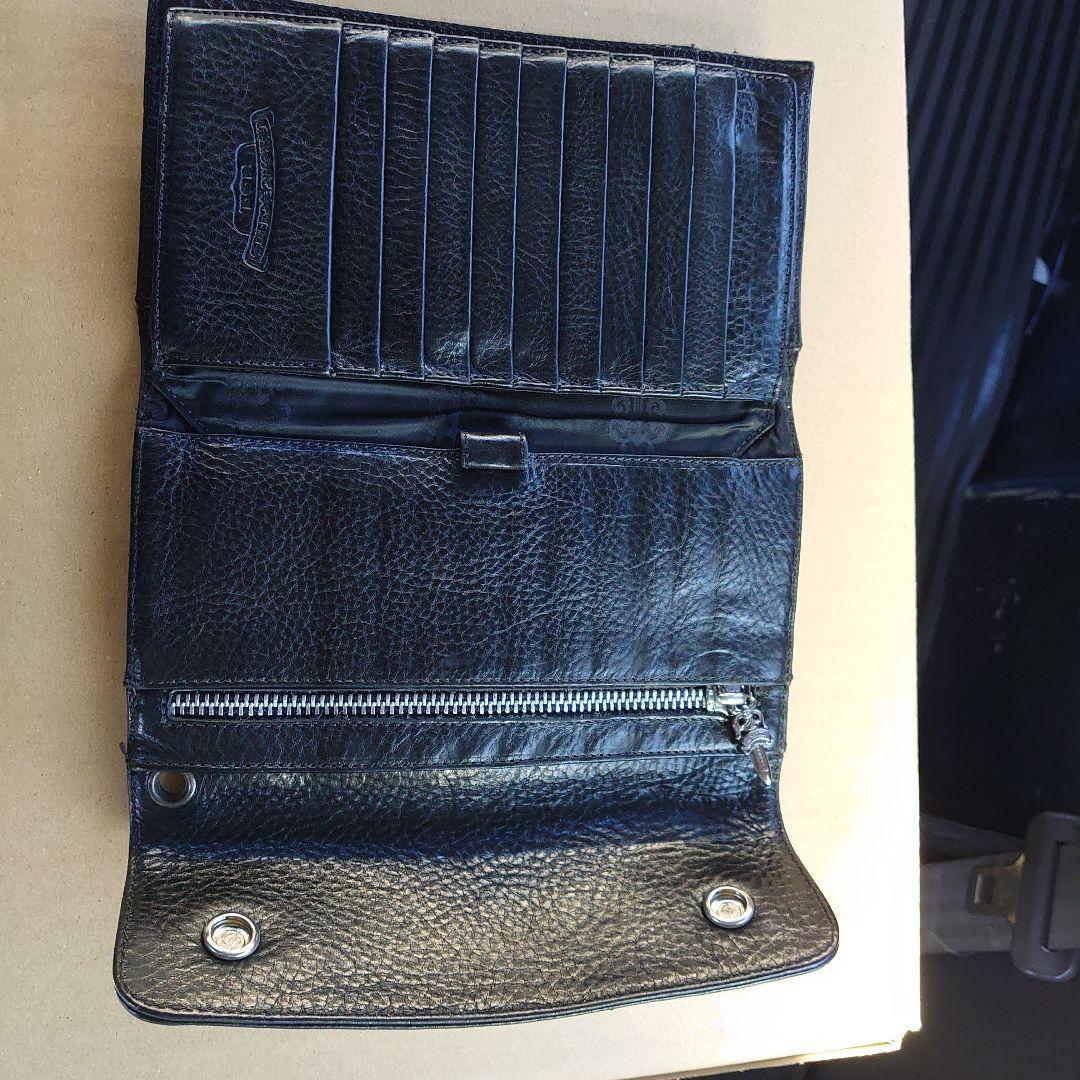 wクロムハーツ ウォレット黒