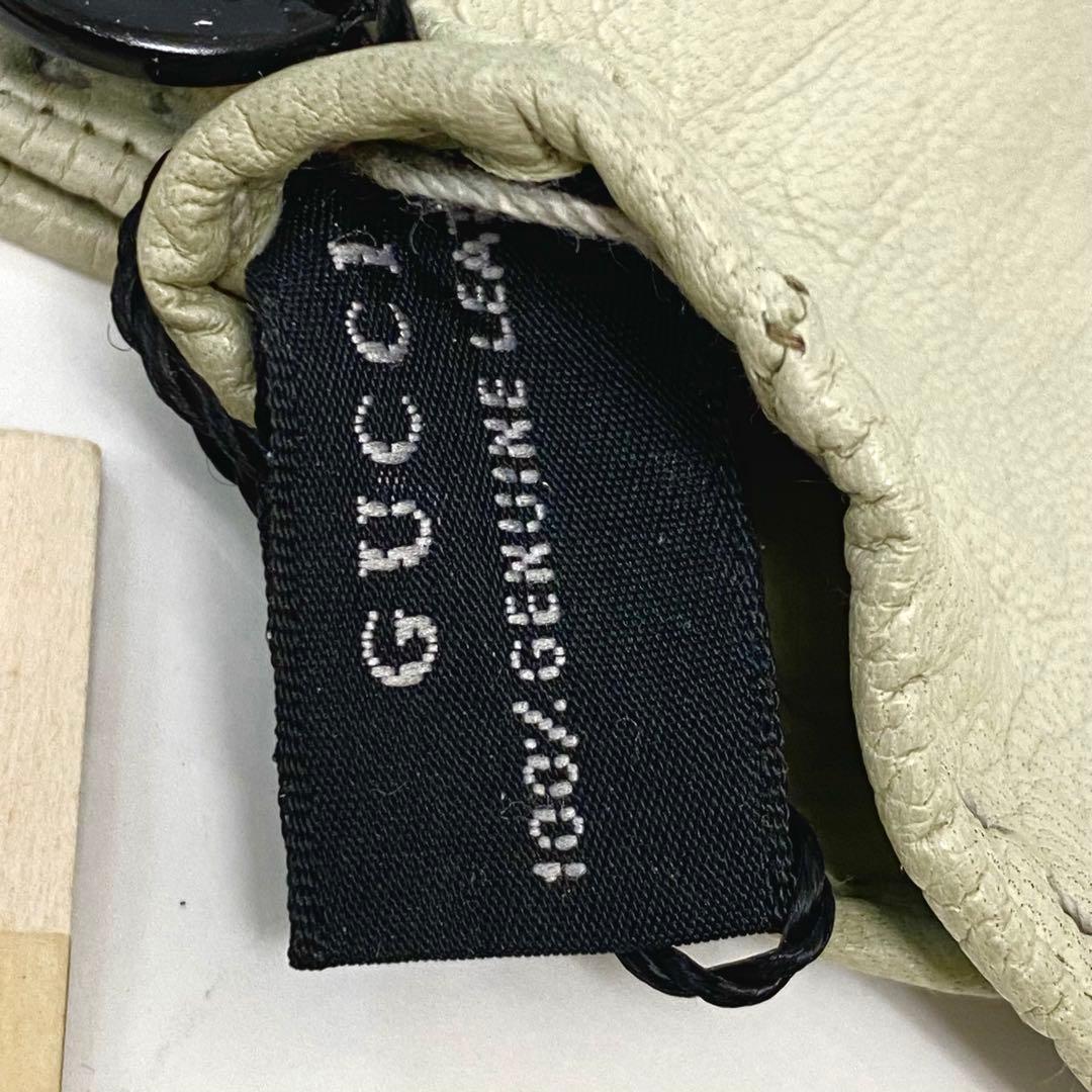 S2 未使用タグ付き グッチ GUCCI ナッパレザー グローブ 手袋 7