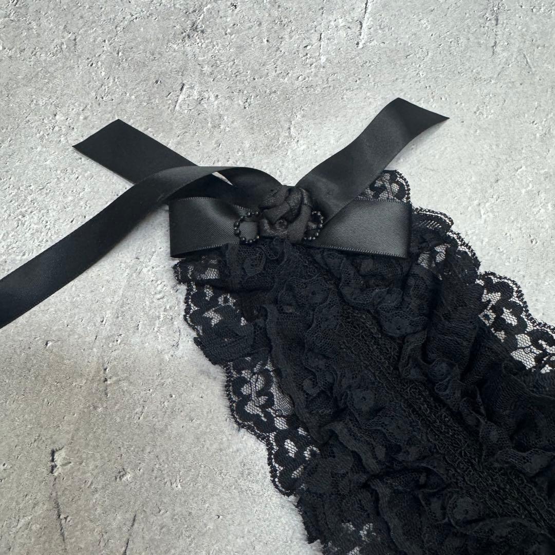 【試着のみ】　総レースフリルヘッドドレス　メタモルフォーゼタンドゥフィーユ