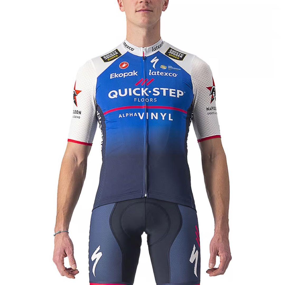 サイン入り Quick-Step アルファヴィニール サイクルジャージ XS