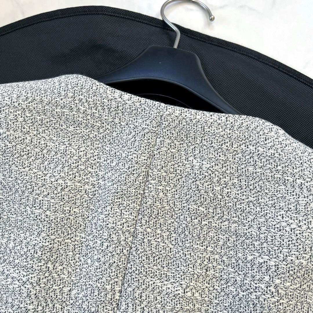 美品☆theory luxe セオリーリュクス　ツイード　ノーカラージャケット