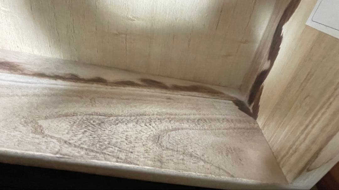 ケユカ ブラウン木製チェスト 4段8引き出し