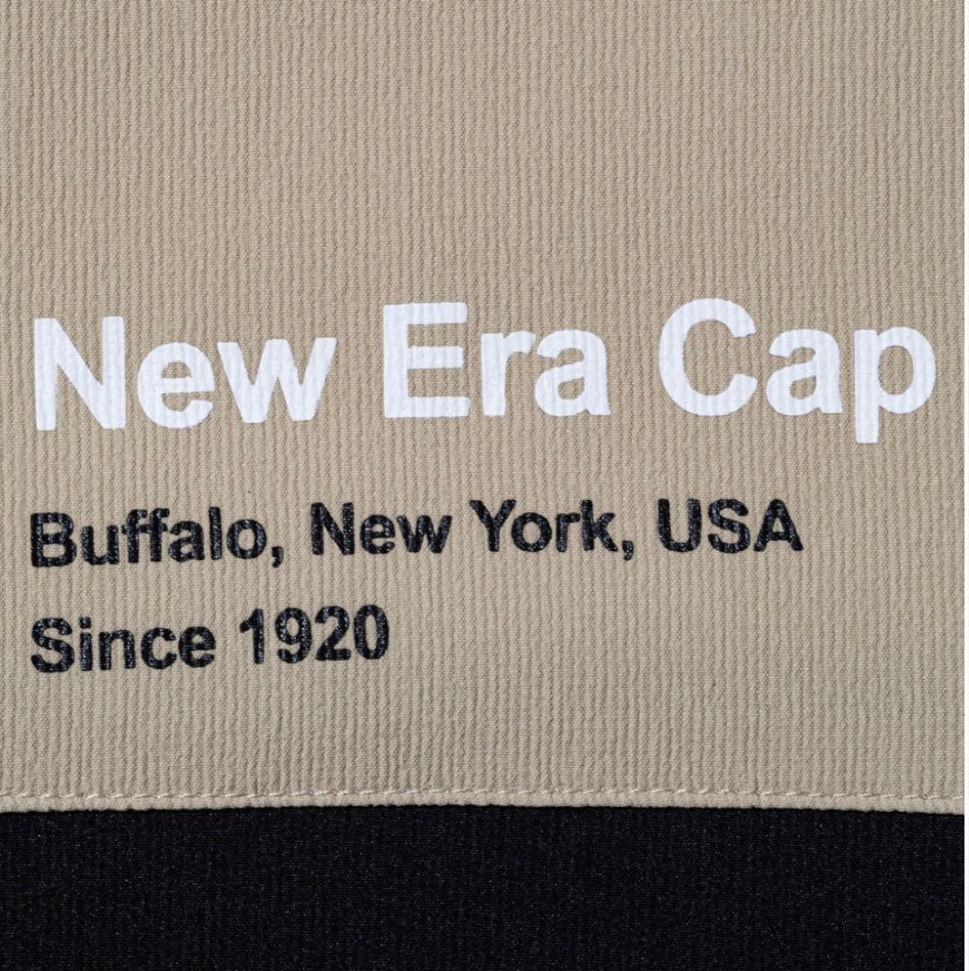 半袖 クロスウェア ジャケット スクエアニューエラ ベージュブラック ゴルフ