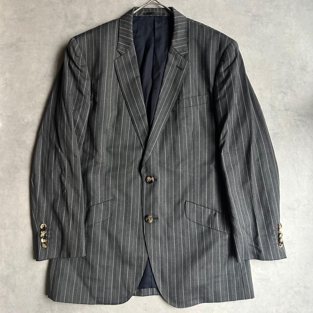 美品 ポールスミスロンドン スーツ セットアップ 総裏 2B 花柄 ストライプ