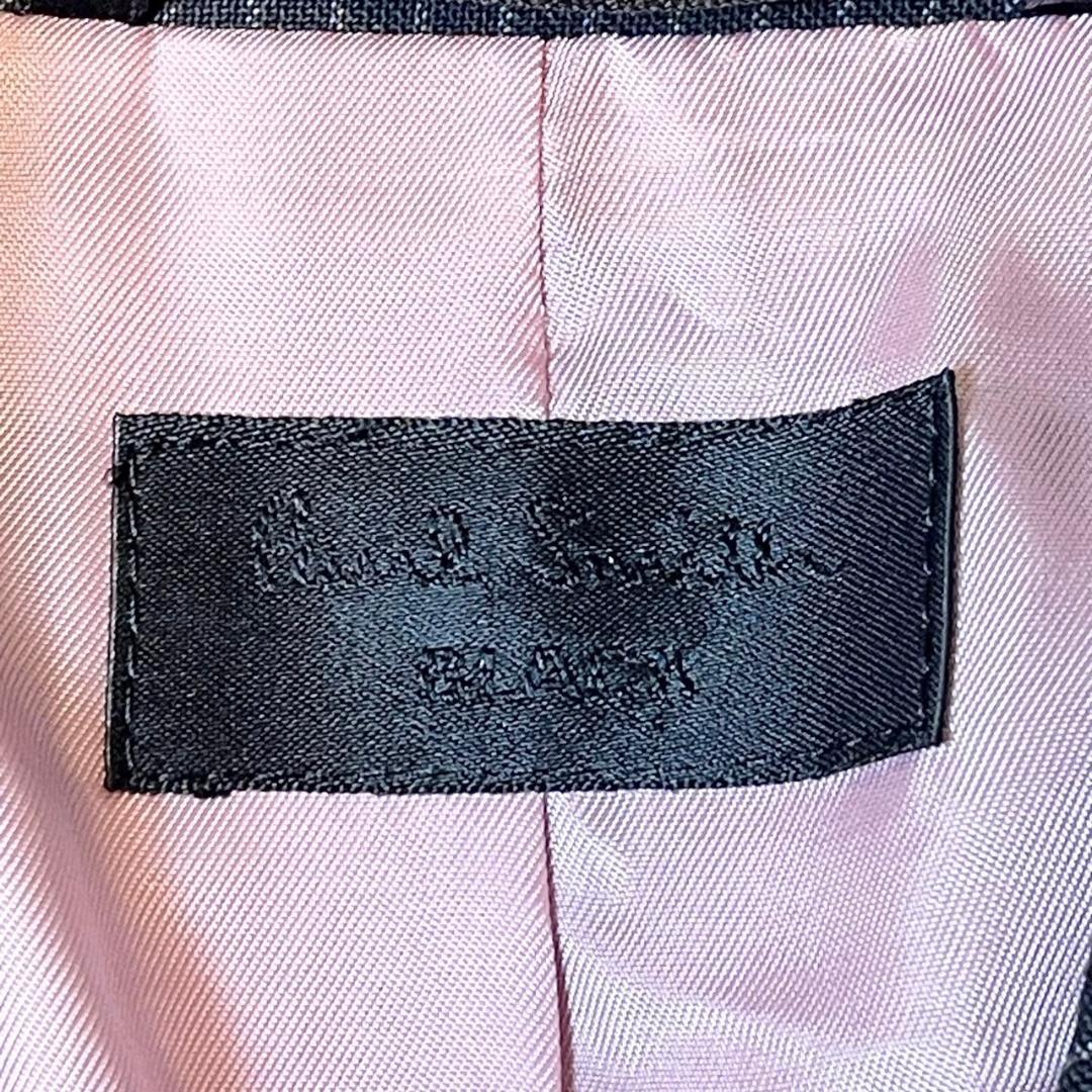 ポールスミス スーツ ブラック ピンクステッチ ジャケット L スカート M