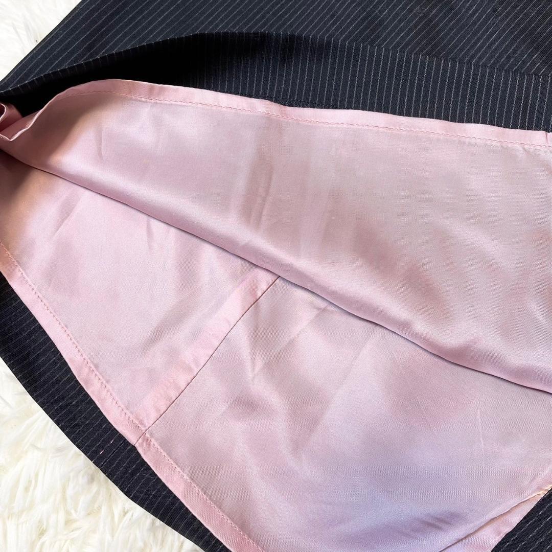 ポールスミス スーツ ブラック ピンクステッチ ジャケット L スカート M