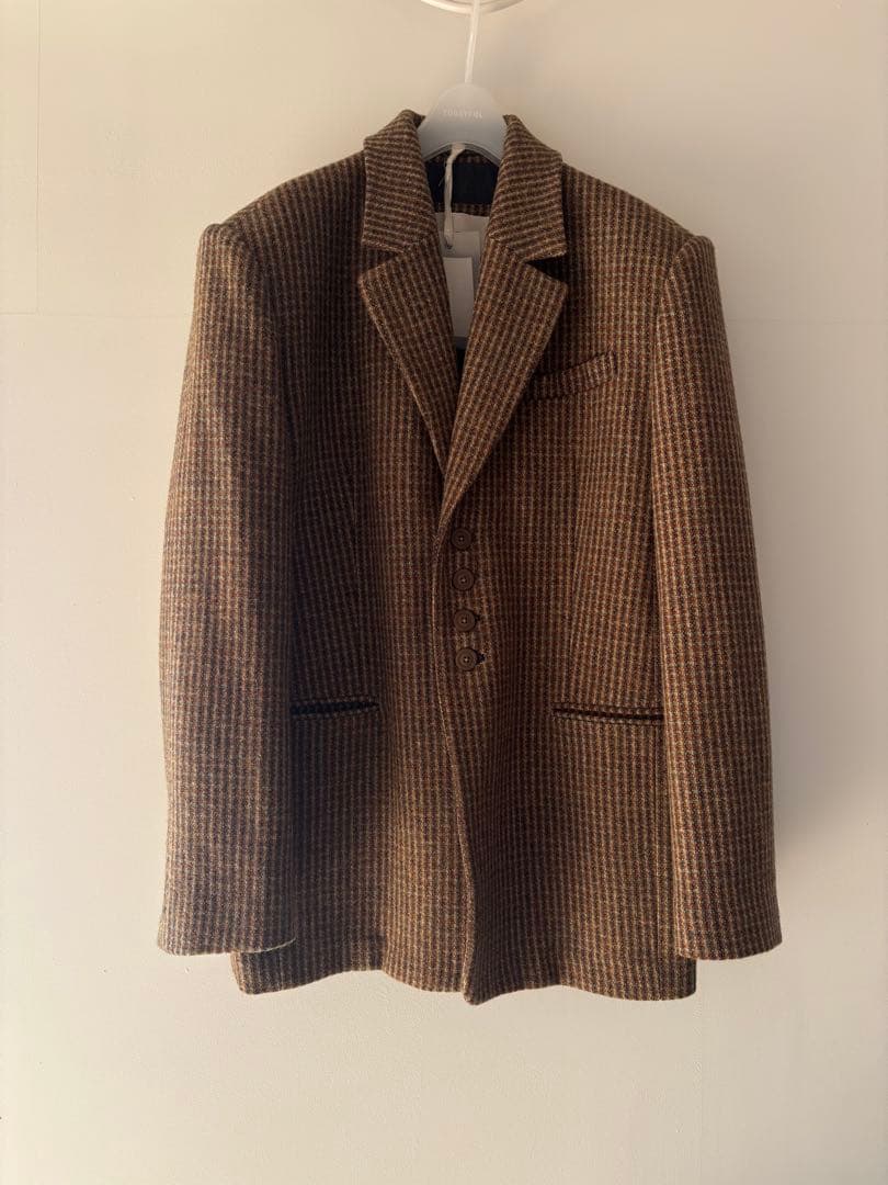 新品タグ付きtodayful チェック柄 テーラードジャケット 38