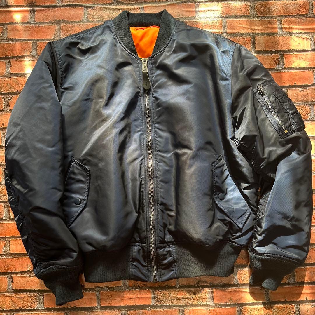 ALPHA INDUSTRIES MA-1 フライトジャケット L ネイビー