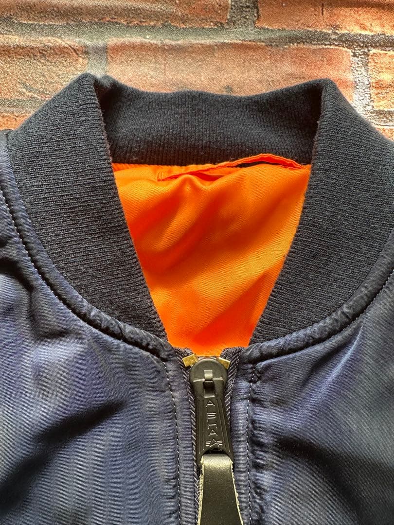 ALPHA INDUSTRIES MA-1 フライトジャケット L ネイビー
