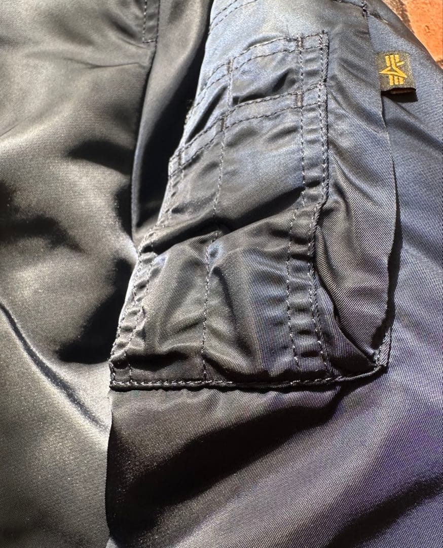 ALPHA INDUSTRIES MA-1 フライトジャケット L ネイビー