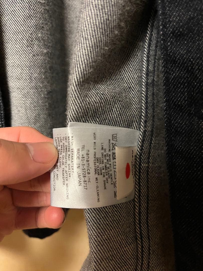 nanamica ナナミカ カバーオール デニムジャケット Sサイズ