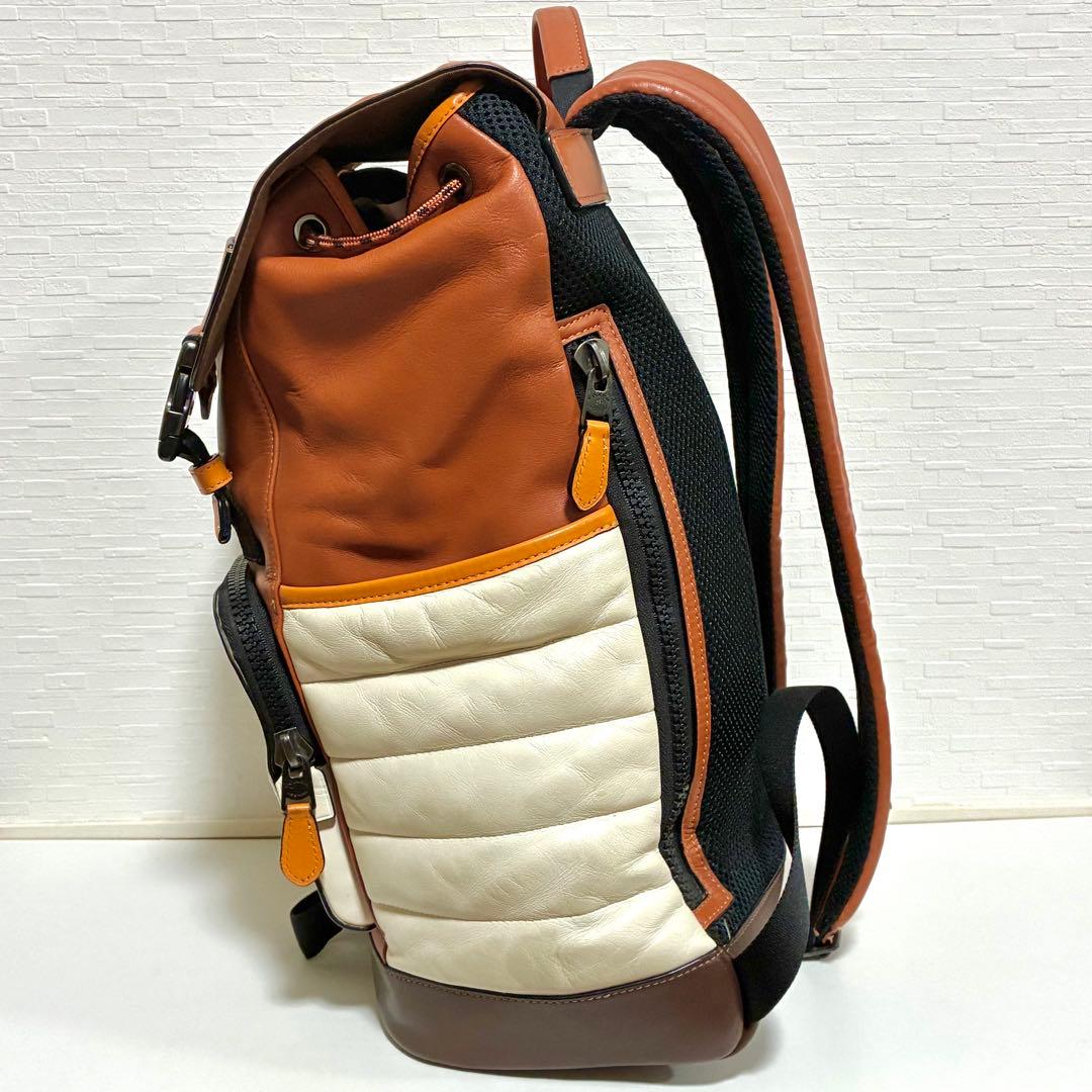 COACH バックパック リュック マルチカラー ブラウン クリーム ロゴ