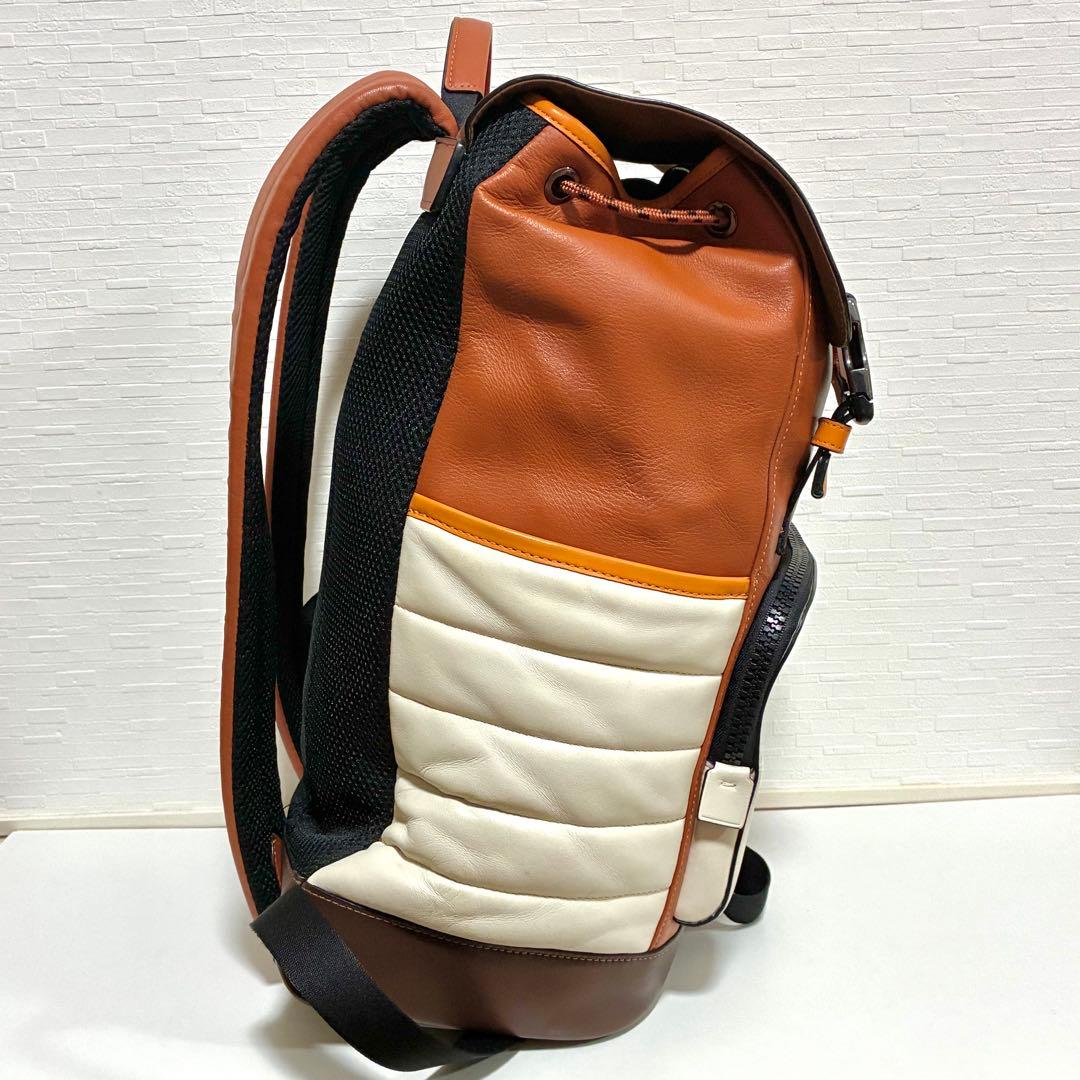 COACH バックパック リュック マルチカラー ブラウン クリーム ロゴ
