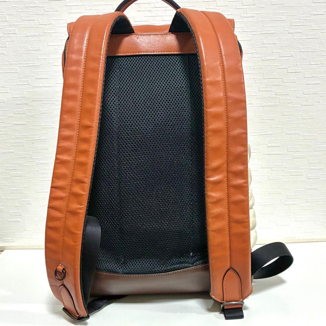 COACH バックパック リュック マルチカラー ブラウン クリーム ロゴ