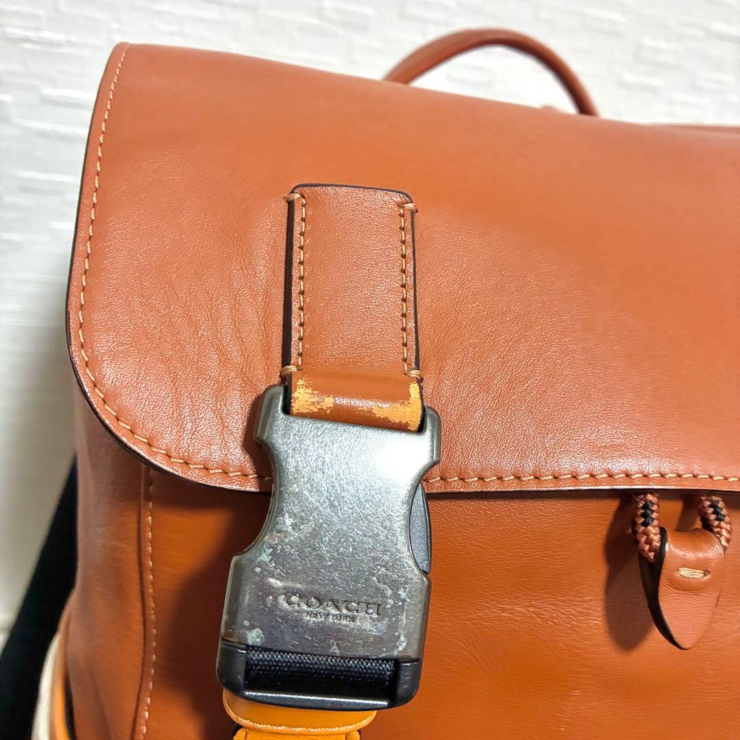 COACH バックパック リュック マルチカラー ブラウン クリーム ロゴ