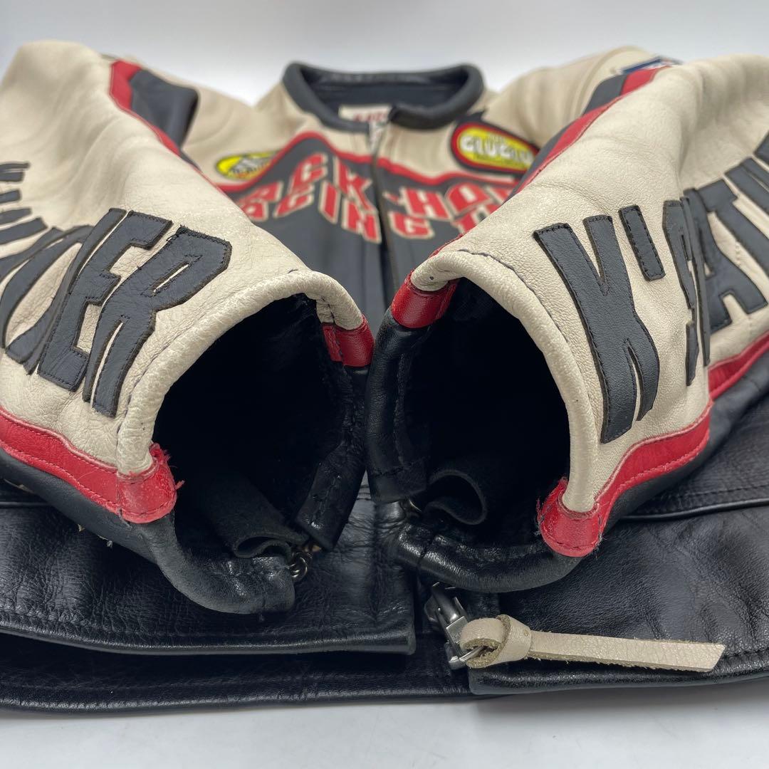 【牛革】KADOYA レザー ライダースジャケット 3L BLACK HORSE