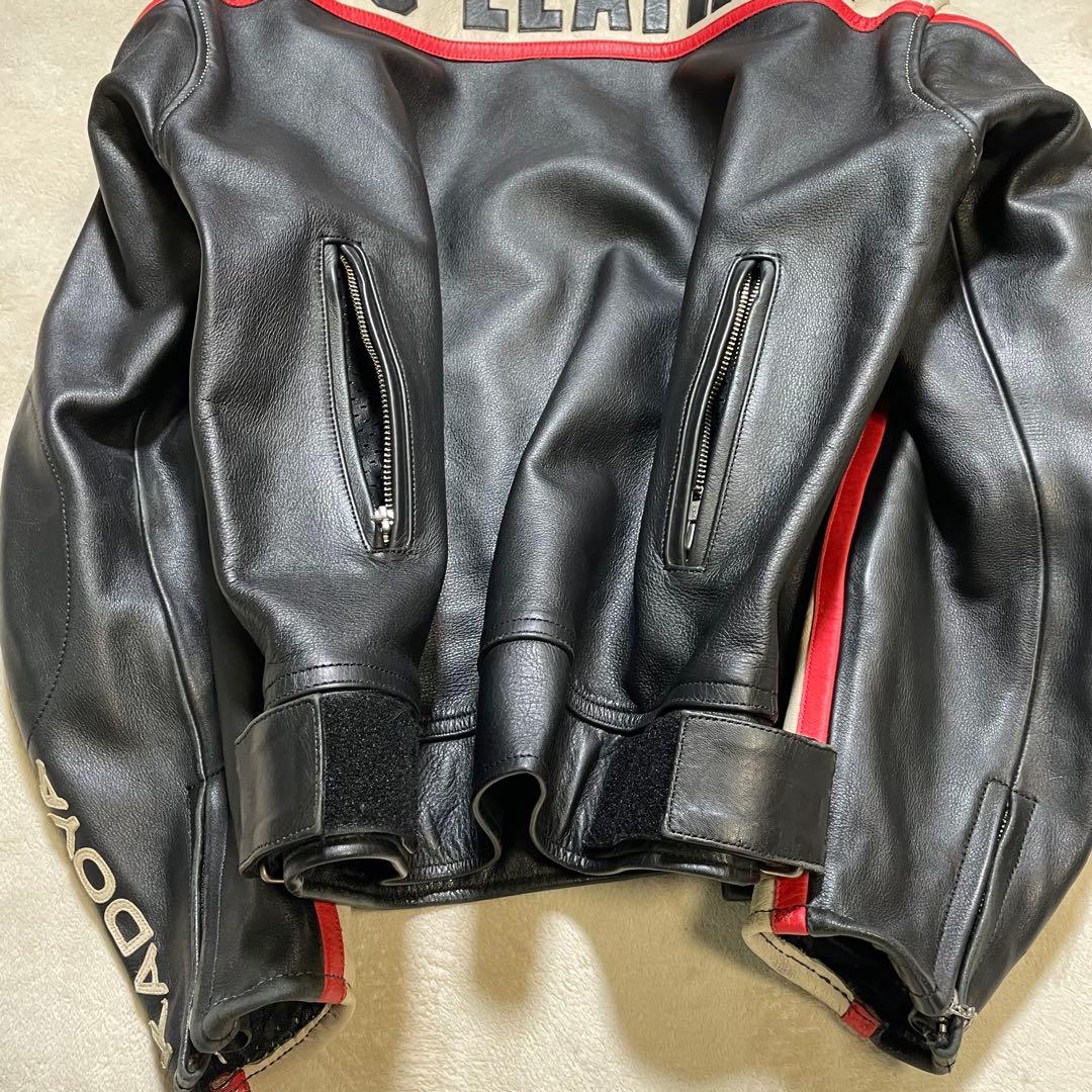 【牛革】KADOYA レザー ライダースジャケット 3L BLACK HORSE