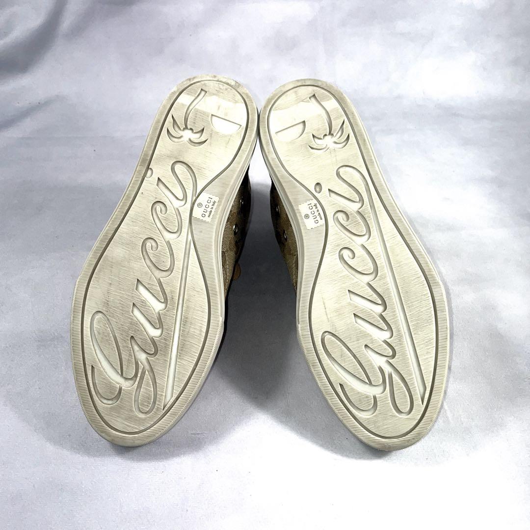 W*N様 【現行】美品GUCCI グッチ　GG ハイカット スニーカー　ピンクベ